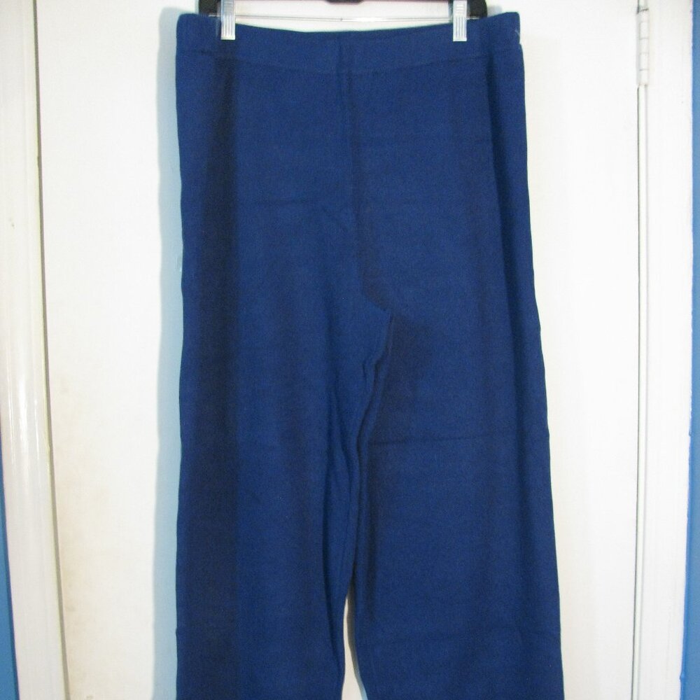 Wynne Layers Blue Casual Knit Pant XL NWOT Thick Cozy Pants Elastic Waist